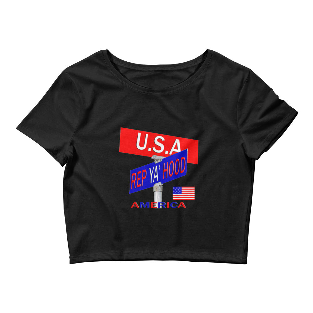 U.S.A. Rep Ya Hood Baby tee