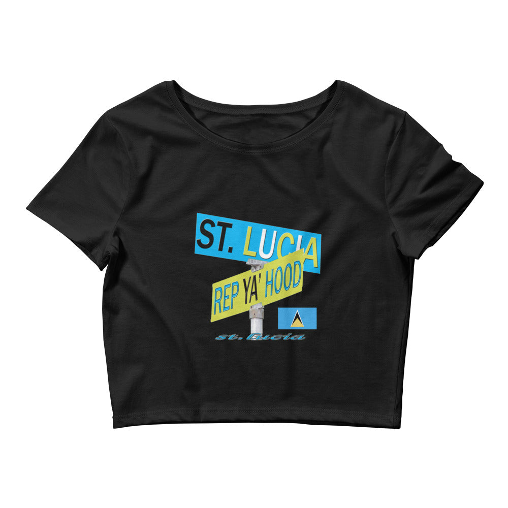 St. Lucia Rep Ya Hood Baby Tee