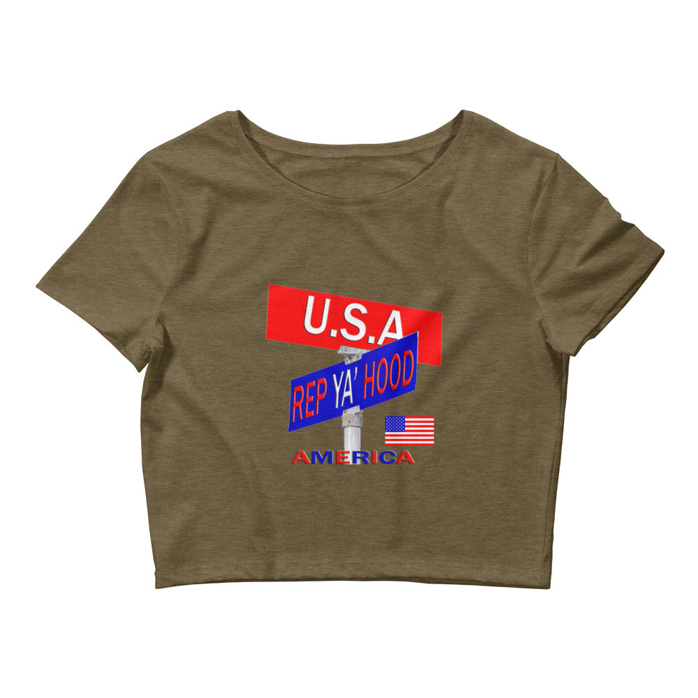 U.S.A. Rep Ya Hood Baby tee