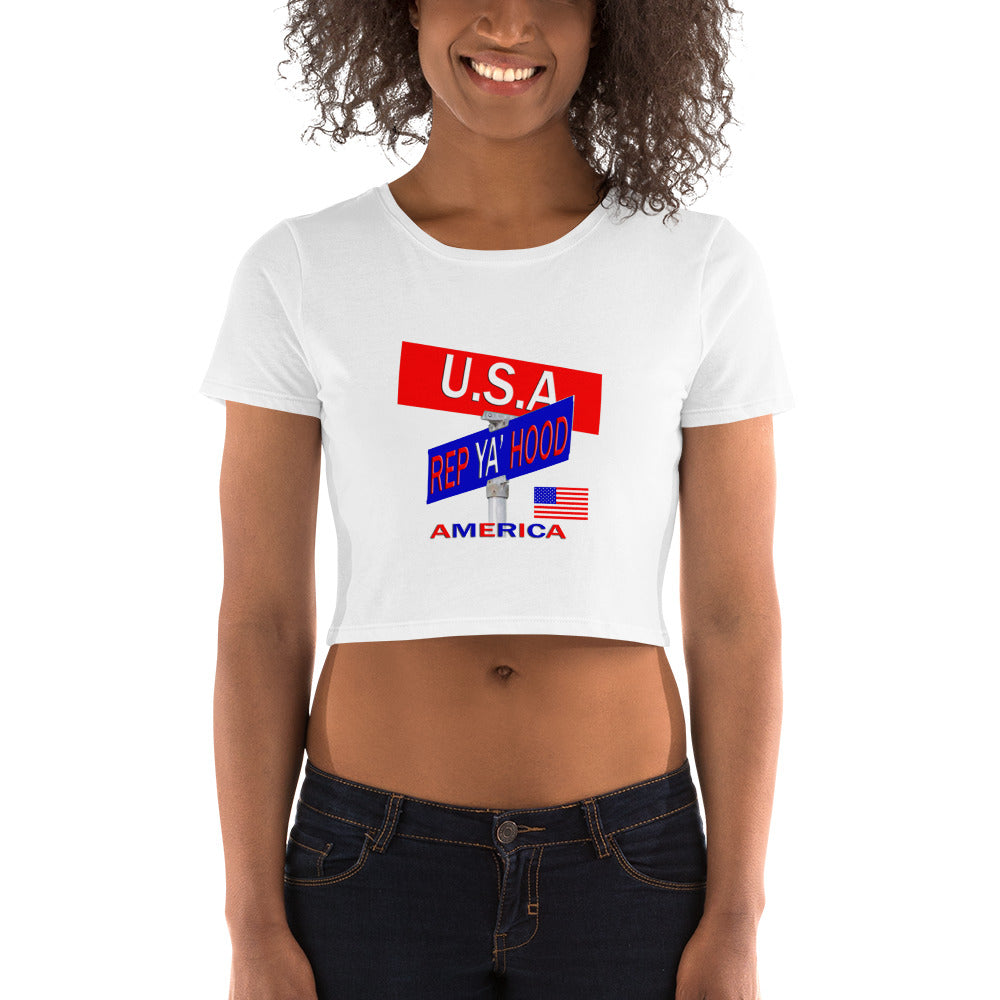 U.S.A. Rep Ya Hood Baby tee