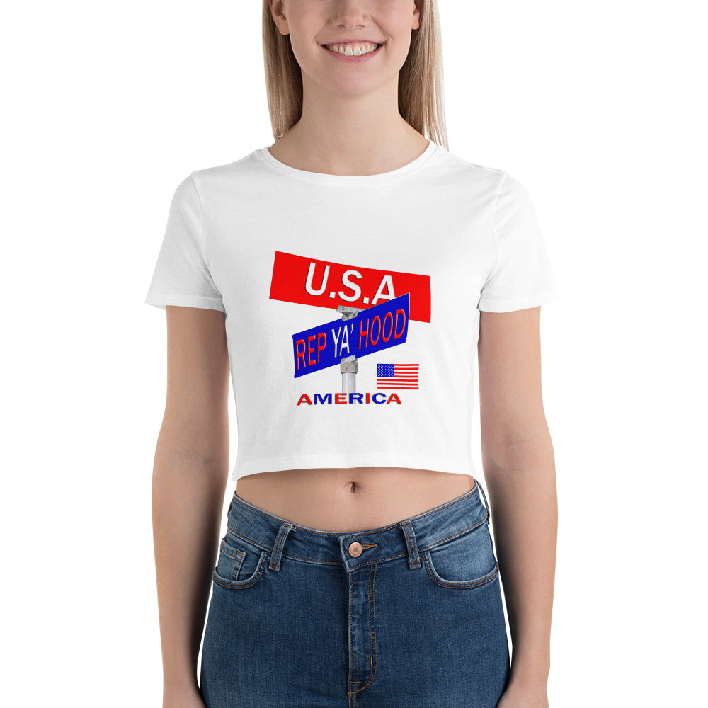 U.S.A. Rep Ya Hood Baby tee