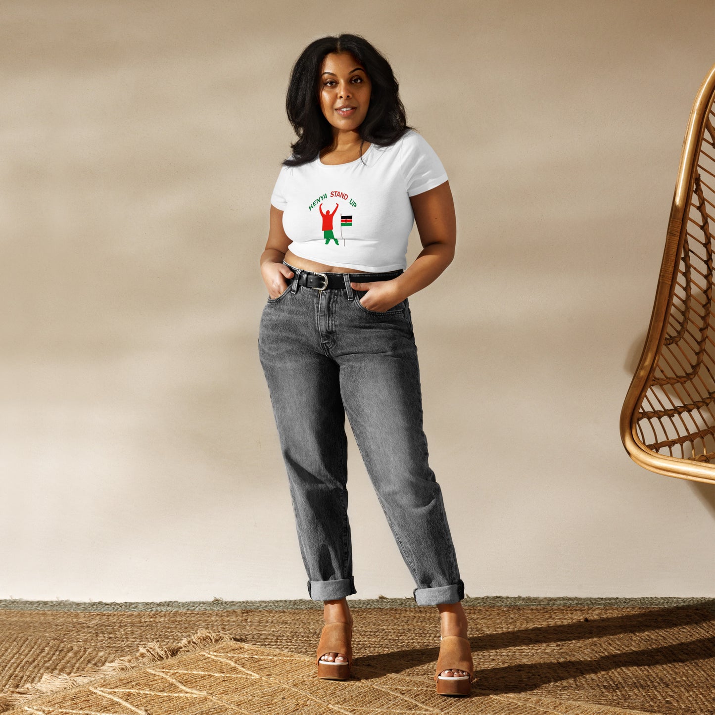 Kenya Stand Up Baby Tee